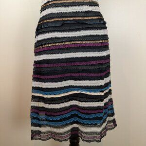 Distressed Rampage Ribbon Skirt Size 7 Lined